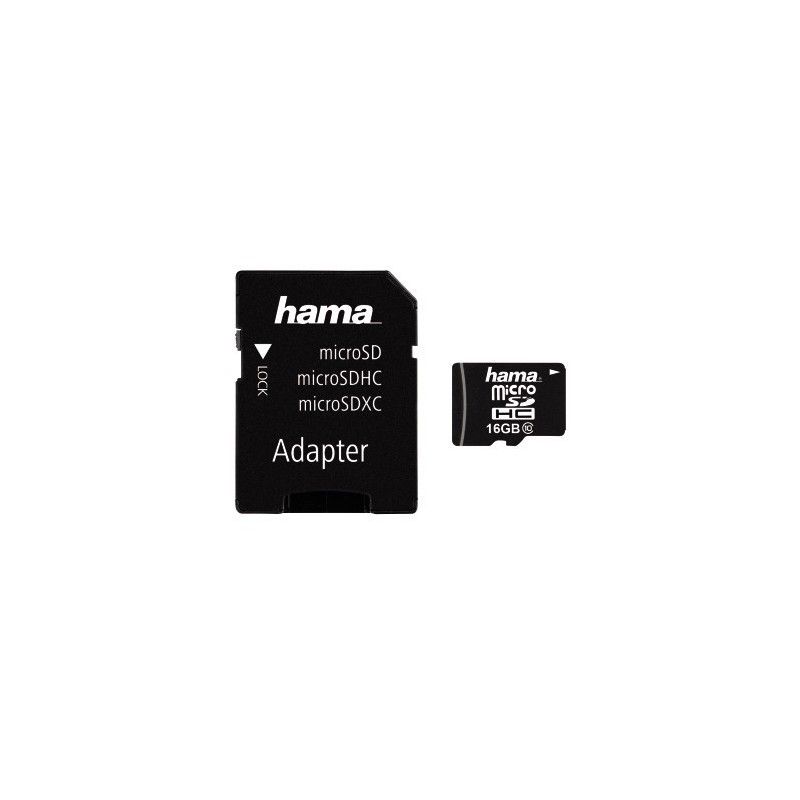 KARTA PAMIĘCI HAMA MICRO SDHC 16GB C10 + ADAPTER SD  - 1
