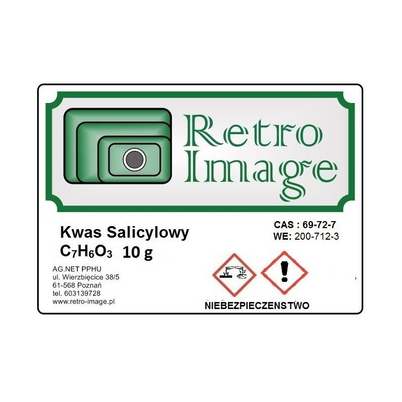 Retro-Image - Kwas Salicylowy 10g  cz. C7H6O3  - 1