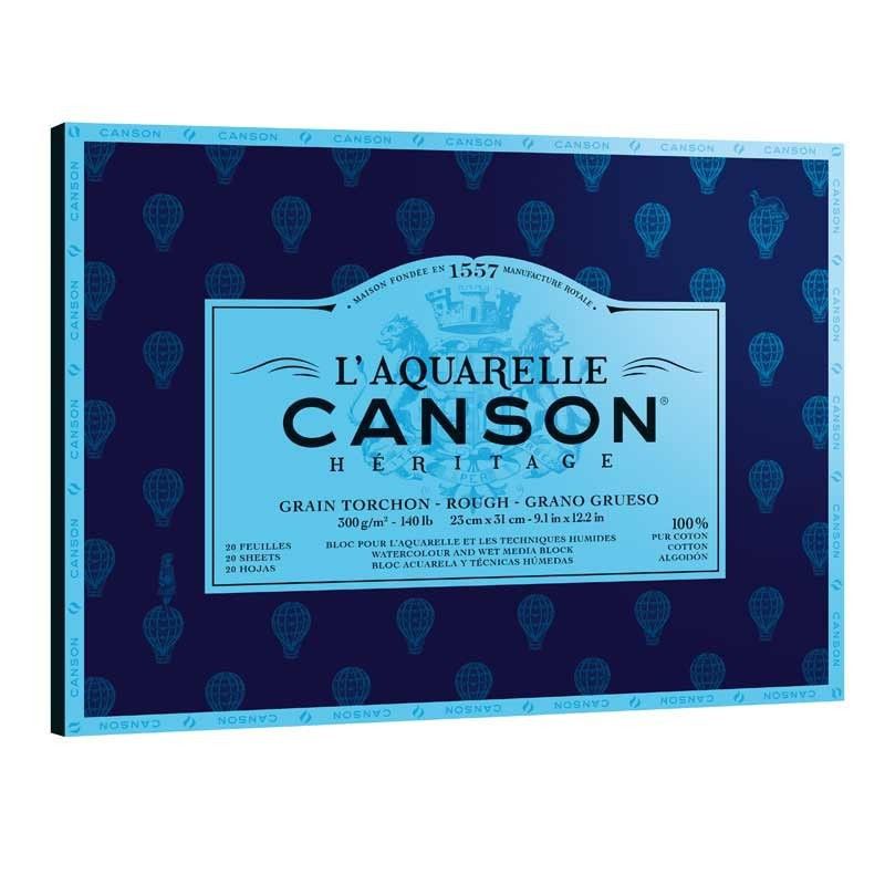 Canson® Héritage blok do akwareli 26x36/12 Torchon 300g/m2  - 1