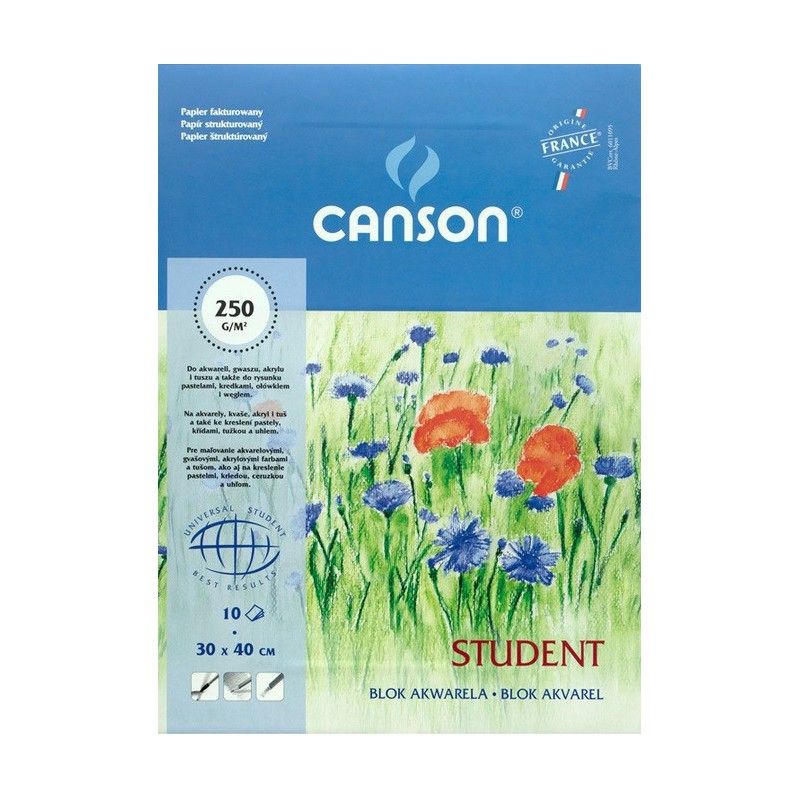 Canson Student blok akwarelowy 30x40/10 250g/m  - 1