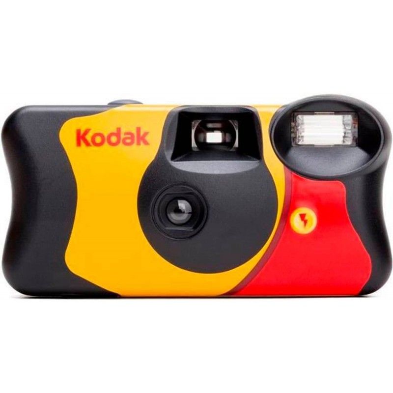 Kodak aparat FUN Saver 400/27 +12 z filmem kolorowym i lampą błyskową.  - 1