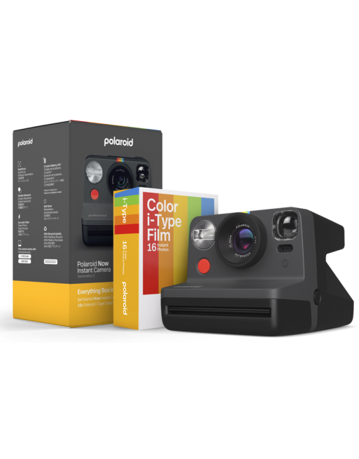 Polaroid Now Gen 2  Black aparat + 2 wkłady E-Box Polaroid - 1