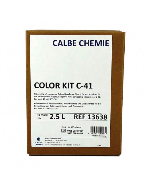 Calbe Color C-41 Kit na 2,5 litra zestaw do wywoływania filmów kolorowych - następca Tetenal Colortec  - 1