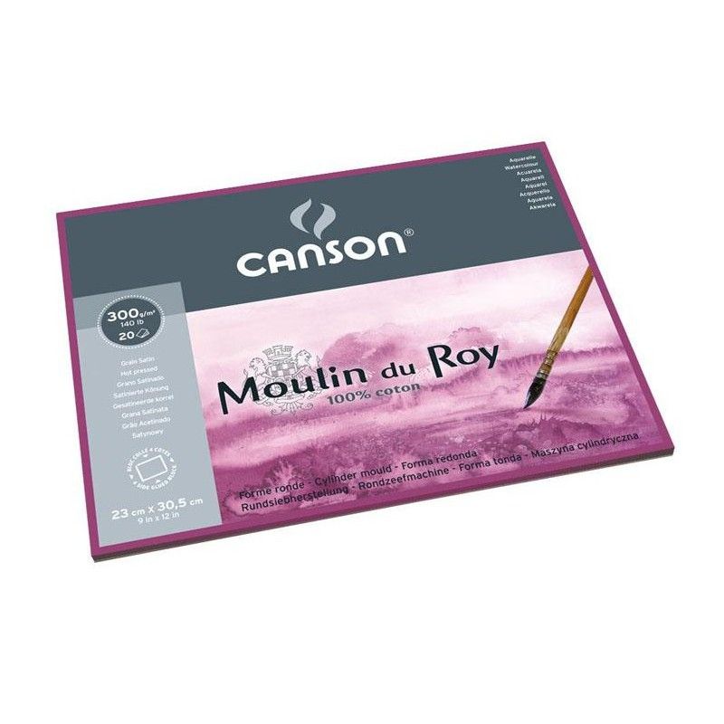 Canson Moulin du Roy® papier akwarelowy 24x32/12 Satine  - 1